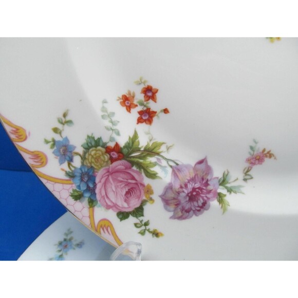 Epaig Czechoslovakia Pattern #6376 Floral Set Of Three 10 1/4" Dinner Plates - Picture 2 of 16